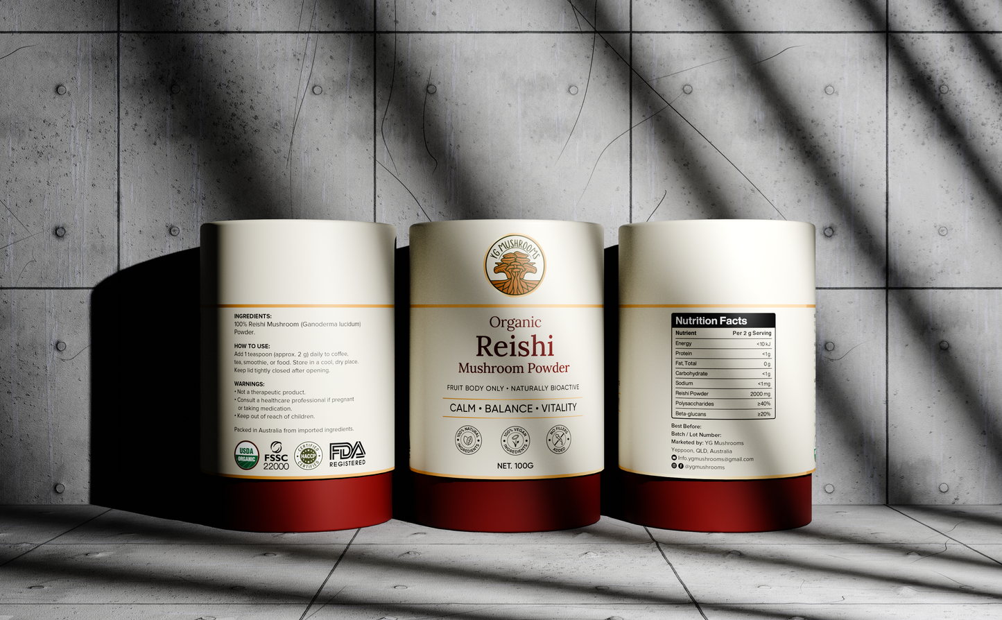 Organic Reishi Mushroom Powder