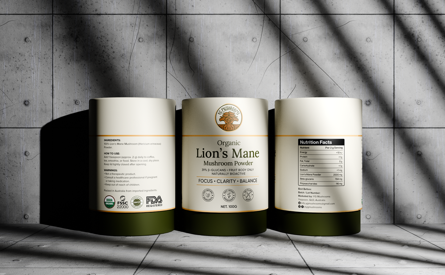 Organic Lion’s Mane Mushroom Powder