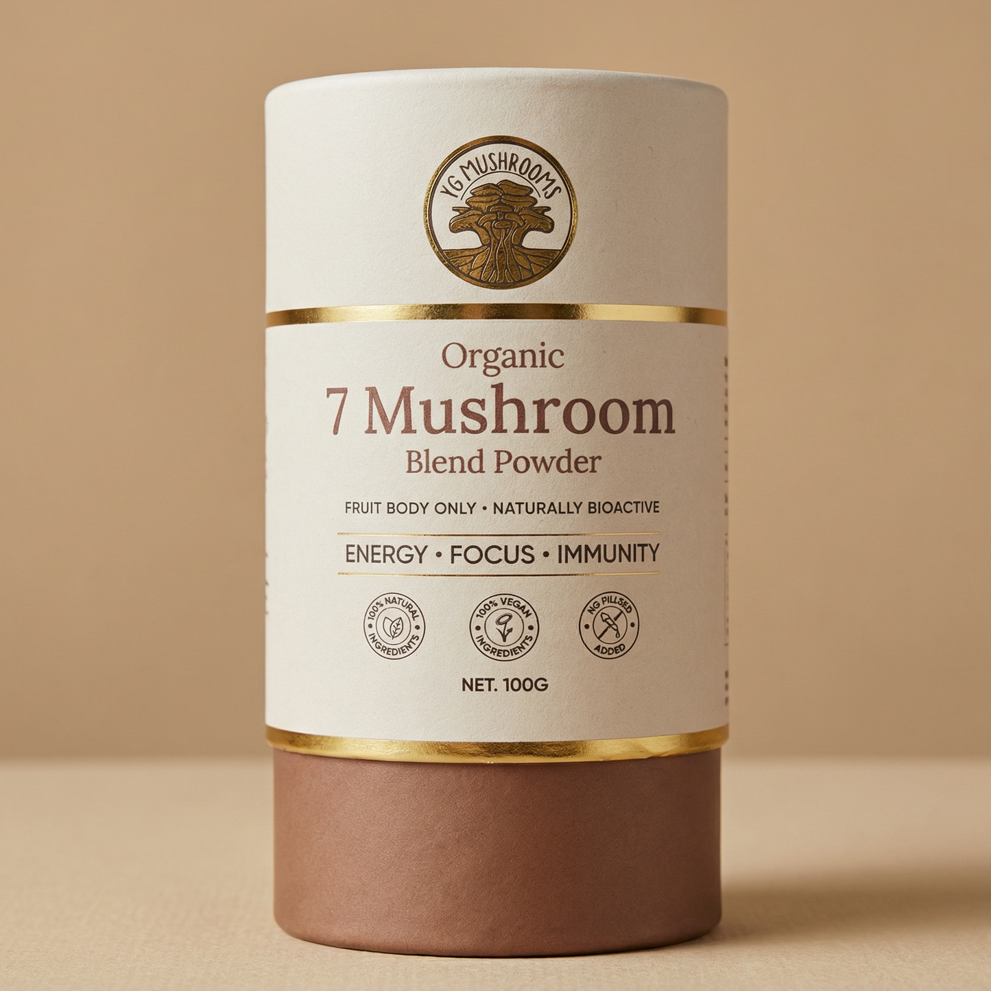 Organic 7 Mushroom Blend Powder