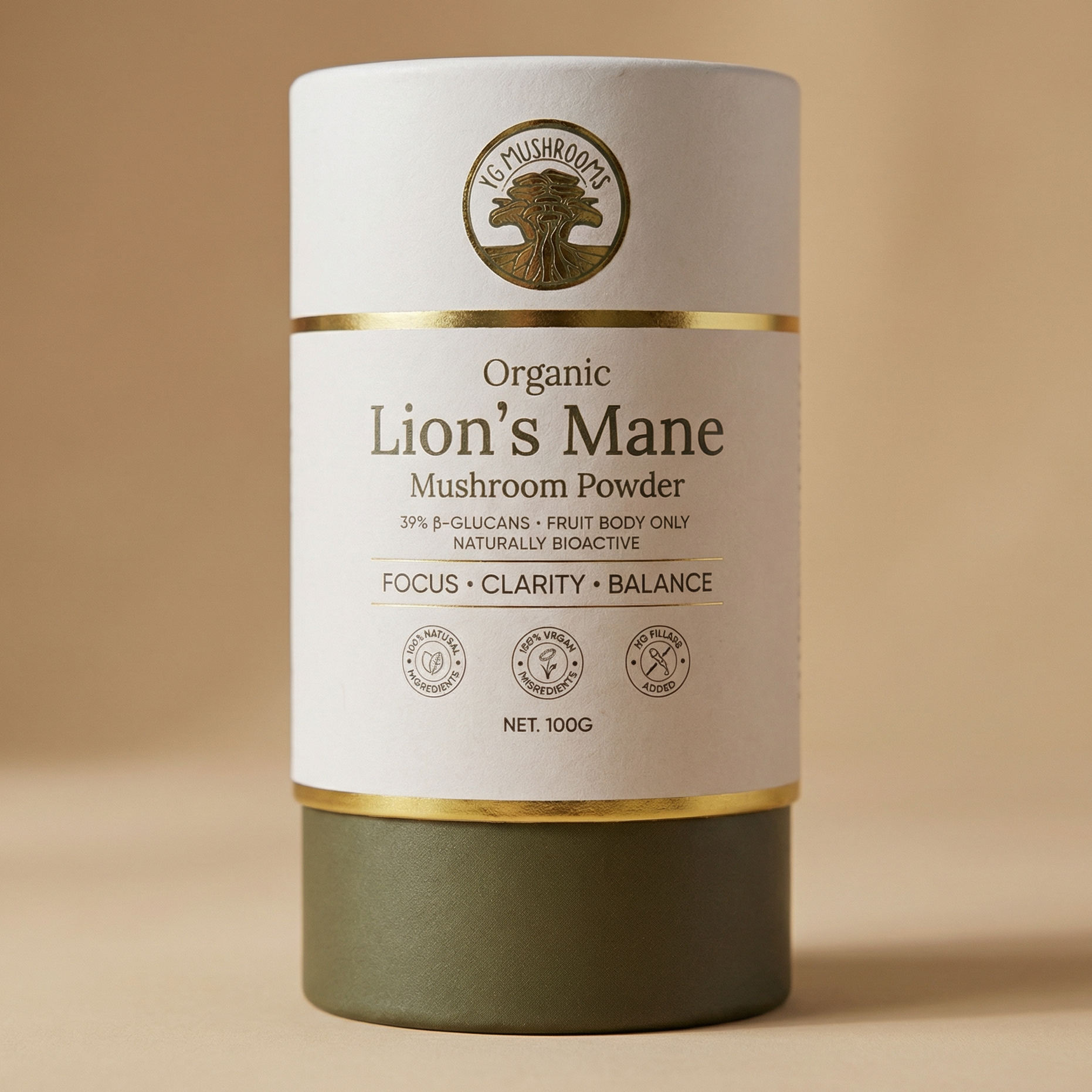 Lion’s Mane mushroom powder by YG Mushrooms